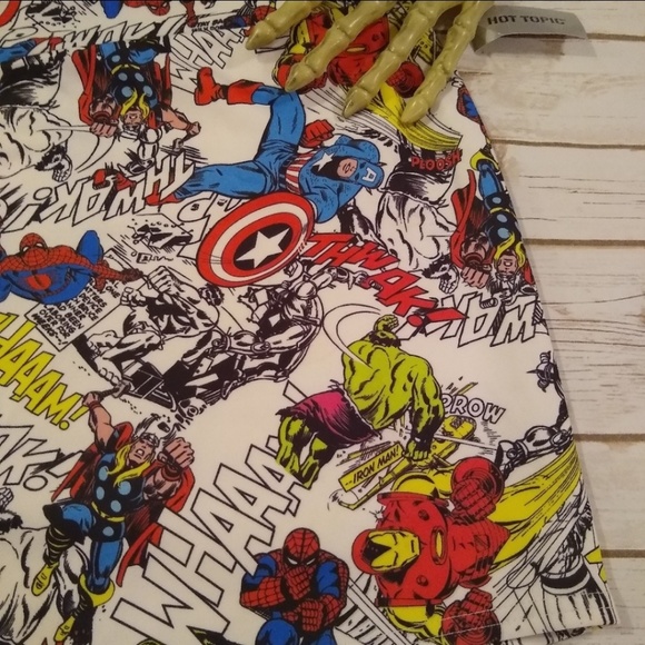 BNWT Hot Topic Marvel Con Mini Skirt - Picture 2 of 7